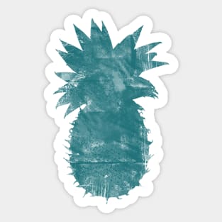 Pineapple Painted Tropical Fruit Sticker